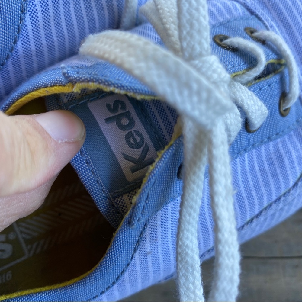 Keds Striped Blue & White Loafers - Picture 7 of 10